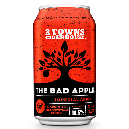 2 Towns Ciderhouse The Bad Apple 4- Pack (12 FL OZ Per Can)