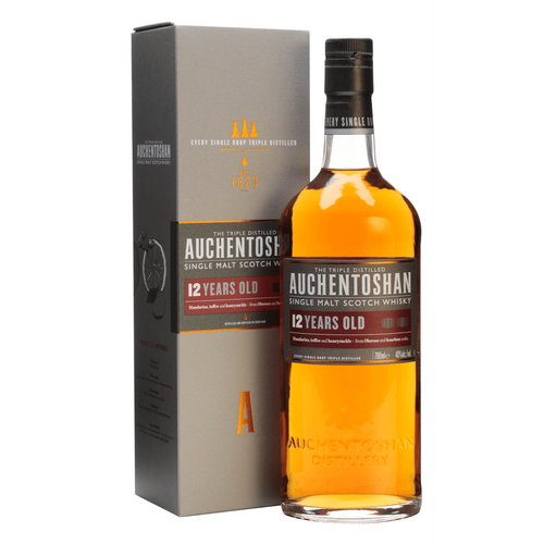 AUCHENTOSHAN 12 YEARS OLD – SINGLE MALT SCOTCH WHISKY – 750ML