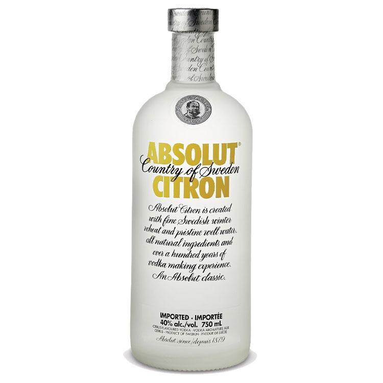 Absolut Citron Vodka 750ml