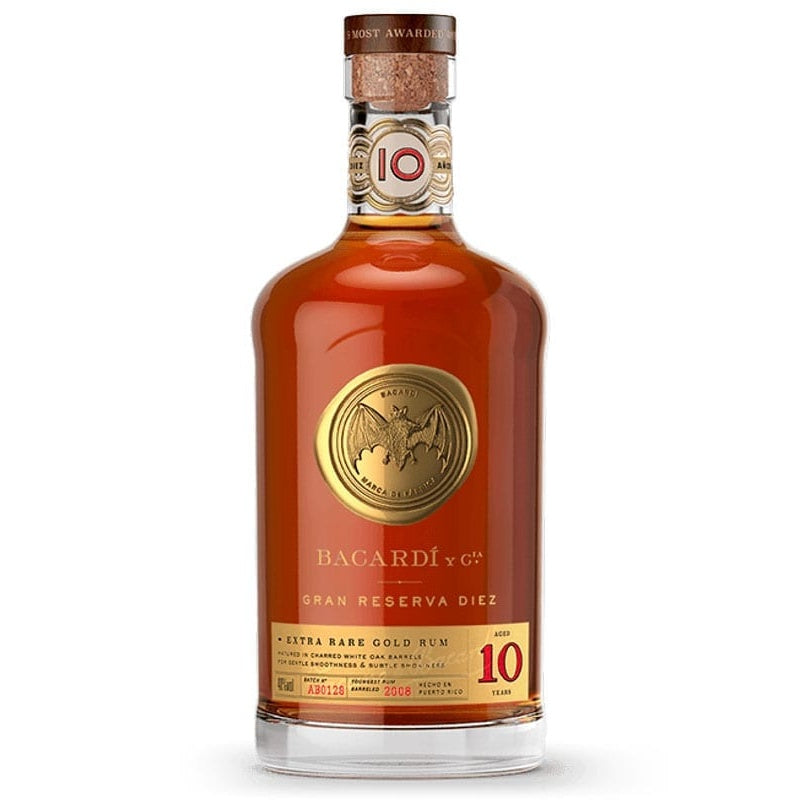 Bacardi Gran Reserva Diez 10 Year Gold Rum 750ml