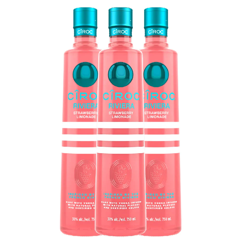 Cîroc Riviera Strawberry Limonade Vodka 3 X 750 ml