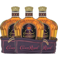 Crown Royal Blackberry Whiskey 3 pack -750ml