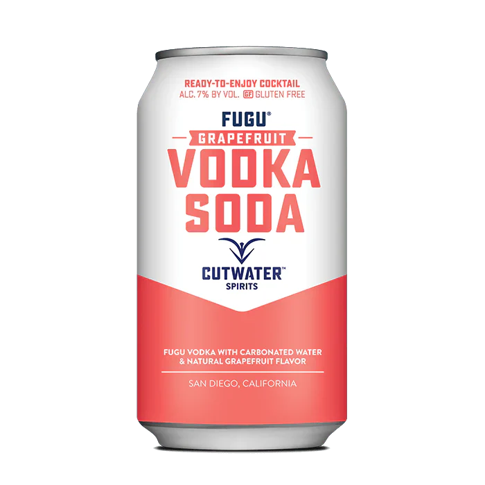 Cutwater Spirits Grapefruit Vodka Soda 4-Pack (12 FL OZ Per Can)