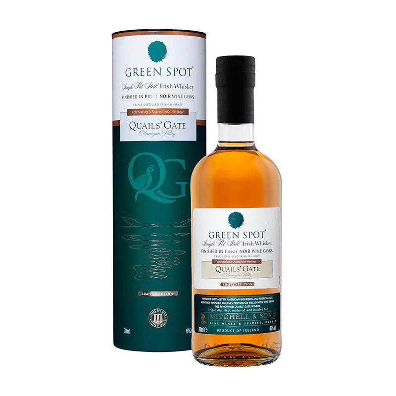 Green Spot Quails Gate Pinot Noir Wine Casks Irish Whiskey 700ml