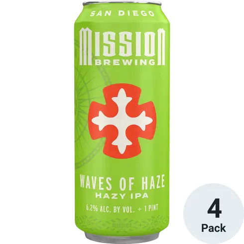 Mission Brewing Waves Of Haze 4-Pack (16 FL OZ Per Can)