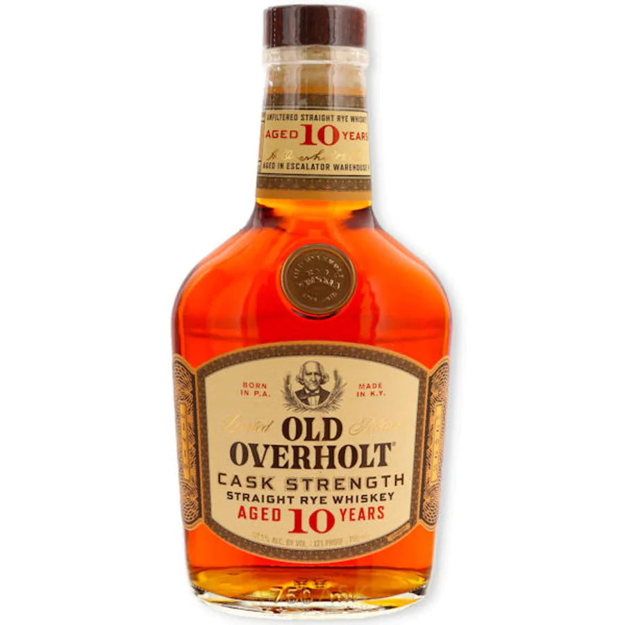 OLD OVERHOLT 10 YEAR CASK STRENGTH RYE 750 Ml