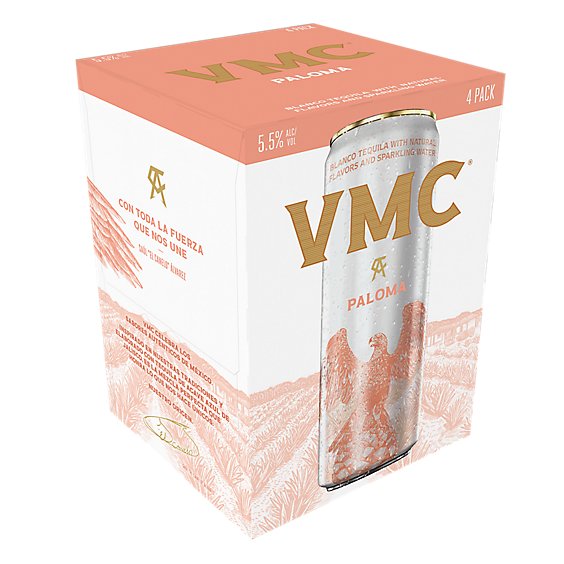 Vmc Paloma Tequila Cocktail Cans - 4-355 ml